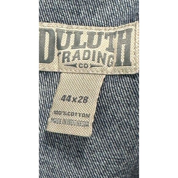 Duluth Trading Co. Jeans Men’s 44x28 Heavyweight Denim USA Made Blue Cotton - Picture 4 of 4